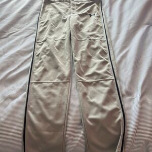 Under Armour Men's grey baseball pants  with navy Trim